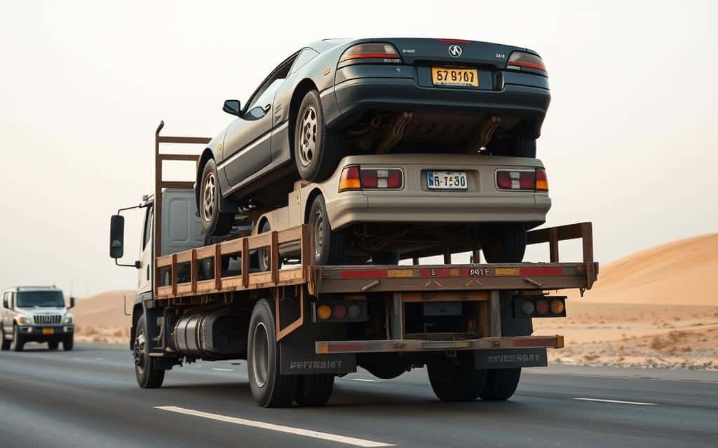 خدمة نقل آمنة وسريعة | سطحة ونش لنقل السيارات بين مناطق الكويت